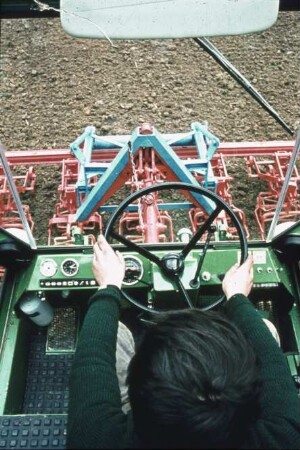 Fotografie: Arbeitsplatz, Traktor, Führerstand