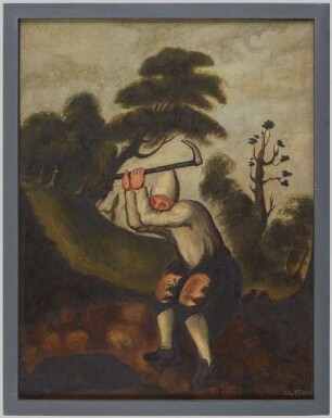 Gemälde "Schürfer" aus dem Zyklus "Bergleute in Uniform" (Nr. 1)