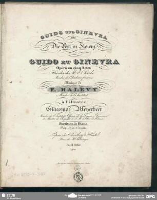Guido et Ginevra : Opéra en cinq Actes