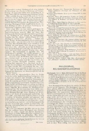 214-216 [Rezension] Kierkegaard, Soren, Soren Kierkegaard laest af K. Olesen Larsen