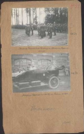 Kronprinz Rupprecht bei der Vorstellung der Offiziere seines Regiments