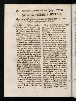 284-285, Quaestio Vigesima Septima.
