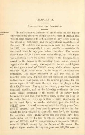 Chapter II. Agriculture and commerce