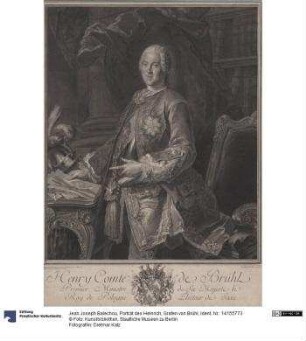 Porträt des Heinrich, Grafen von Brühl