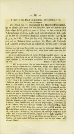 2. Ueber die Buchen-Hochwaldwirthschaft
