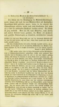 2. Ueber die Buchen-Hochwaldwirthschaft