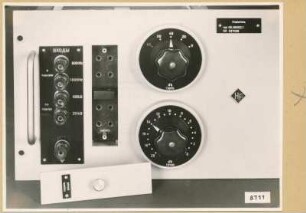 Logarithmie-Verstärker Typ 06.96002.1, Verstärker Frontseite; Foto 1953