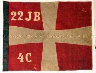 Danebrog vom 22. Infanterie-Regiment, 4. Kompanie