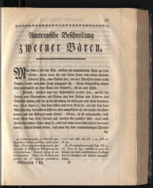 Anatomische Beschreibung zweener Bären