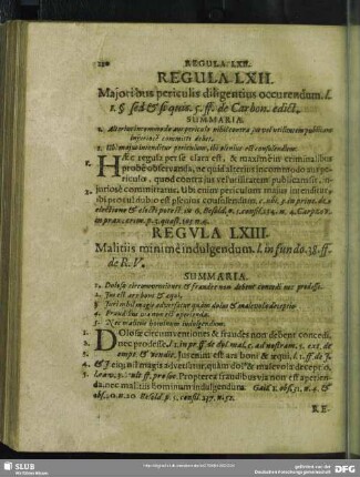 Regula LXII. Majoribus periculis diligentius occurendum