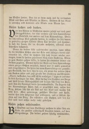 Riesen zechen miteinander.