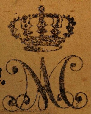 Maria Antonia, Sachsen, Kurfürstin / Stempel mit Monogramm