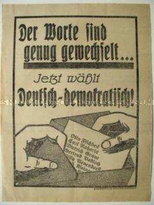 Wahlaufruf der DDP