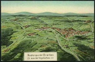 Knotenpunkt Bretten aus der Vogelschau
