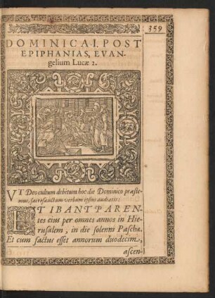 Dominica I. Post Epiphanias, Evangelium Lucae 2.