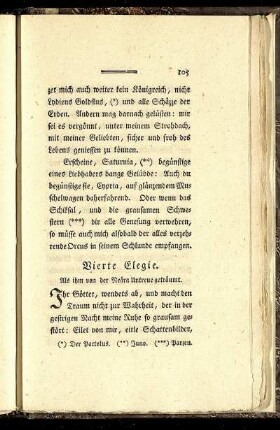 Vierte Elegie. Als ihm von der Neära Untreue geträumt.