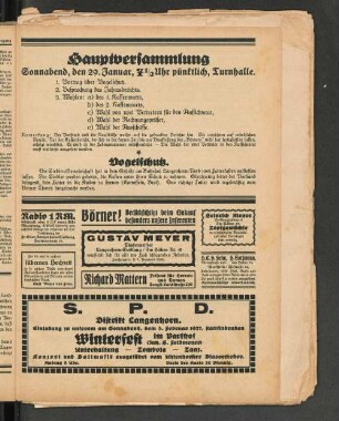 Hauptversammlung