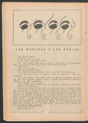Las morenas y las rubias