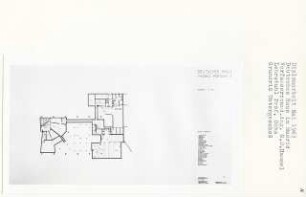 Deutsches Haus (Diplomarbeit bei Karl Wilhelm Ochs), Madrid: Grundriss Untergeschoss 1:200