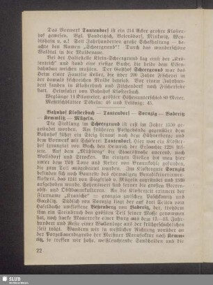 Bahnhof Klosterbuch - Tautendorf - Sornzig - Baderitz - Kemmlitz - Mügeln