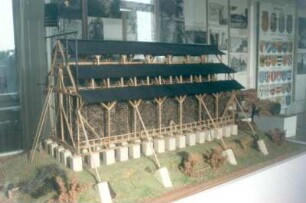 Bad Nauheim. Salzmuseum. Modell eines Gradierbaues (Saline)