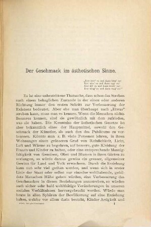 Der gute Geschmack : Ästhetische Essays
