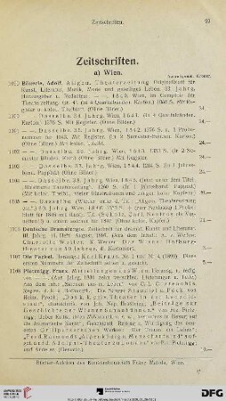 Zeitschriften (Nr. 1099-1125)