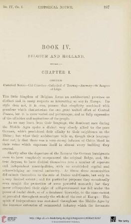 Book IV: Belgium and Holland