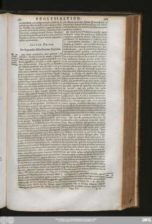 Sectio Prior. De Stipendiis Ministrorum Ecclesiae.