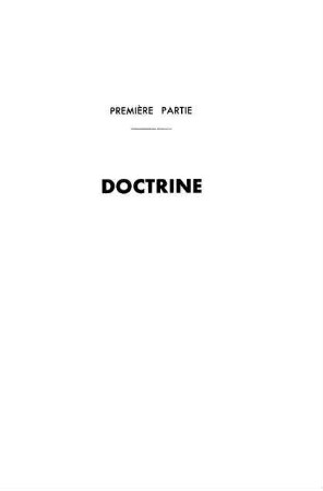 301-398, Première partie: Doctrine