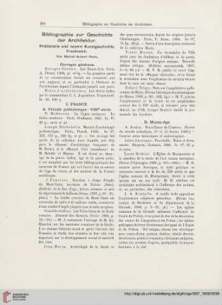 Bibliographie zur Geschichte der Architektur
