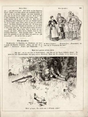 "Ein Heuchler" "Aus der guten alten Zeit"