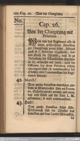 Cap. 26. Von der Chargirung mit Pelotons