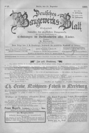 43. Jahrgang. No 52.