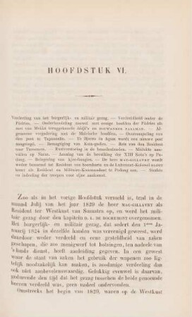 Hoofdstuk VI. Verdeeling van het burgerlijk- en militair gezag ...