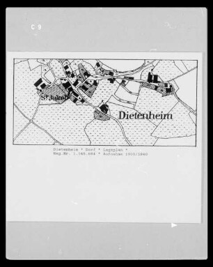 Dietenheim (Bruneck): Lageplan Dorf
