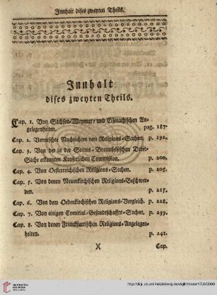 Innhalt dises zweyten Theils