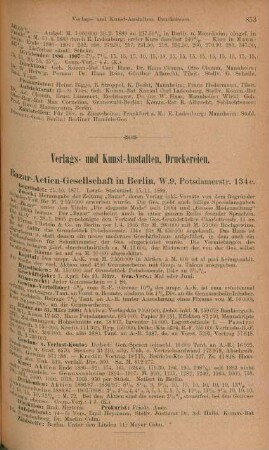 Verlags- und Kunst-Anstalten, Druckereien