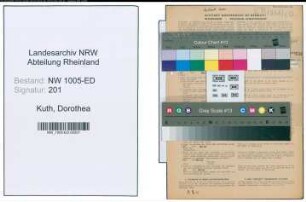 Entnazifizierung Dorothea Schwester Roswitha Kuth , geb. 01.10.1895 (Ordensschwester)