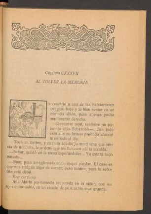 Capítulo CXXXVII - Al volver la memoria