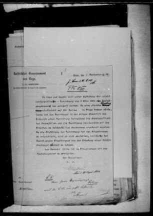 Führung von Dienstbüchern (Verordnung vom 27. Nov. 1913, Entwürfe)