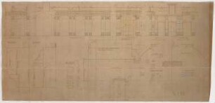 Thiersch, Friedrich von; Wiesbaden; Kurhaus - Wandelhalle (Schnitt, Details)
