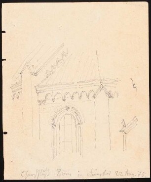 Kirche, München-Neuberghausen: Perspektivische Ansicht der Kirche