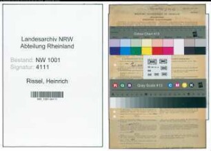 Entnazifizierung Heinrich Rissel, geb. 03.07.1921 ()