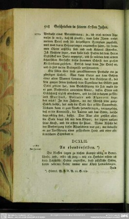[Geschrieben in seinem 68sten Jahre]