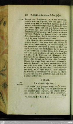 [Geschrieben in seinem 68sten Jahre]