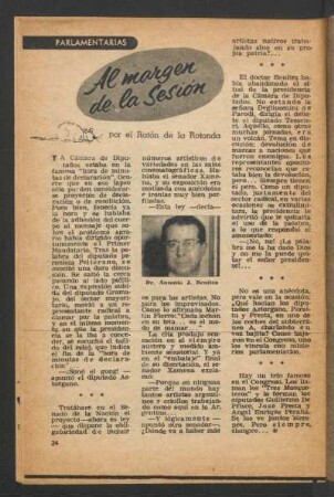 Al margen de la sesión