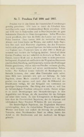 Nr 7. Preußens Fall 1806 und 1807