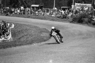 Schauinsland-Rennstrecke; Rennen; In der Holzschlägermatte: Motorrad; Nr. 110; Fritz Kläger; NSU