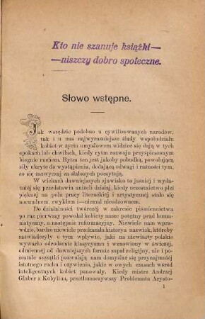 Autorki polskie wieku XIXo : Studyum liter.-obyczajowe, 1